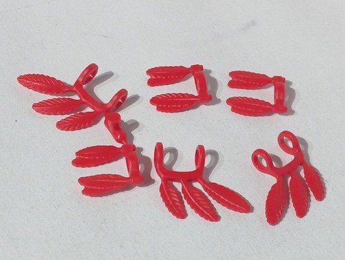 Playmobil plumes rouges - x6,