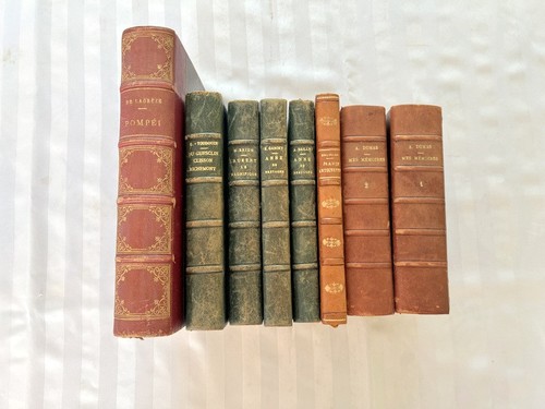 Lot livres anciens - 8, relies
