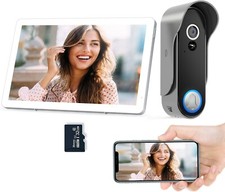 Interphone Vidéo Sans Fil, Tuya APP, Écran Tactile,160°, IP65