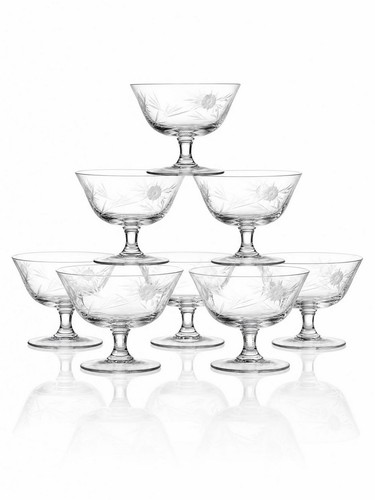 Coupes champagne cristal - 8,