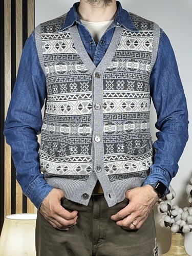 Pull débardeur fair isle - débardeur,
