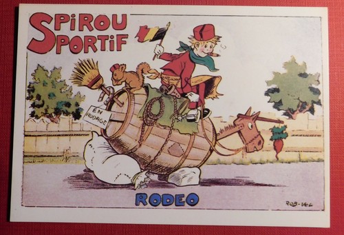 Jijé carte postale spirou - jijé;,