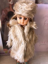 The cold is coming, a faux fur coat and toque for doll 40 cm