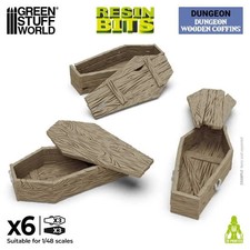 GREEN STUFF WORLD 3x cercueils