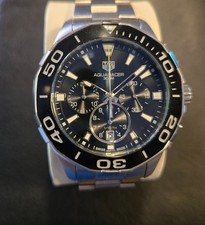 TAG Heuer Aquaracer – 43 mm Black Dial – Chronograph,  CAY111A.BA0927 – Use
