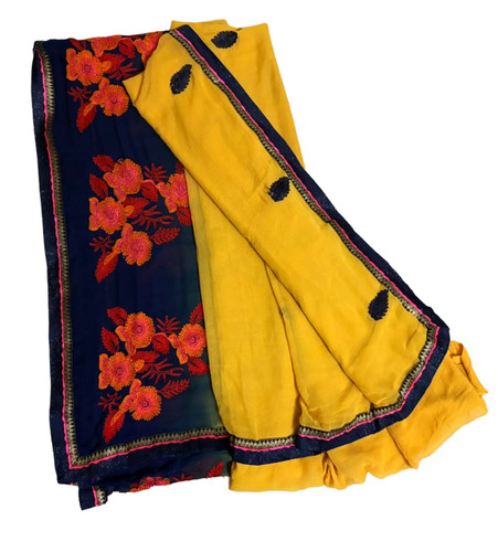 Robe jaune femme indienne robe