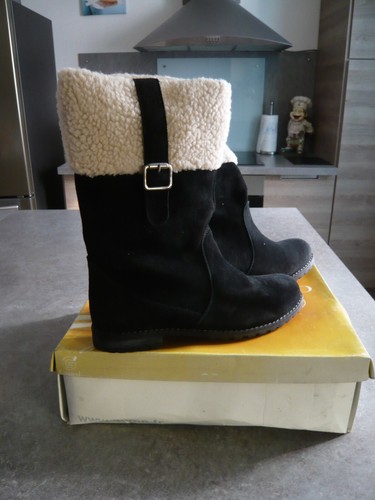 Bottes casual femme noire - bottes,