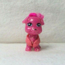 POLLY POCKET - SPARKLIN' PETS MATTEL DOG PINK SEQUINS PINK HAIR COAT