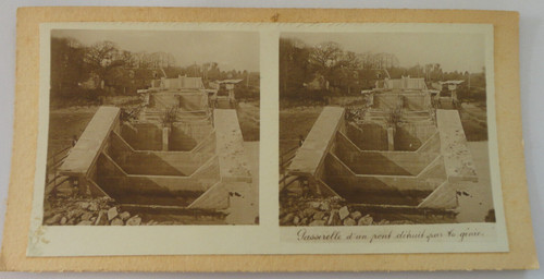Photo stereo militaire - photo, poilu