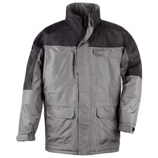 Parka imperméable gris et