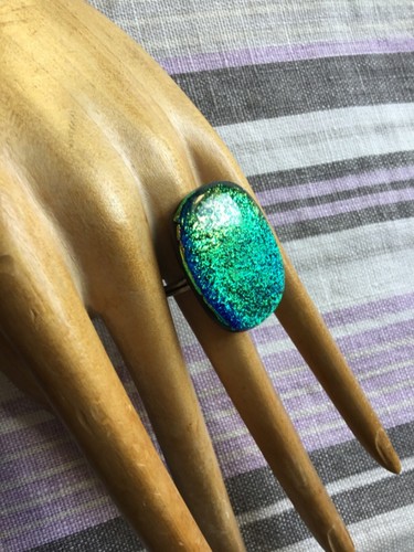 Superbe bague verre murano - bague,