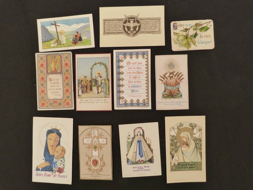 Lot images pieuses - de, 11