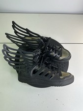 Jeremy Scott x Adidas Wings 2.0 Cutout Black Sz 5 B26273 mens Sandal Sneakers