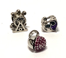 Charm PANDORA Lot de 3 breloques Argent