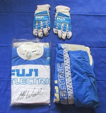 VTG SINISALO FUJI ELECTRIC Motocross Jersey/Pants/Gloves Jeff Ward Worn Attire