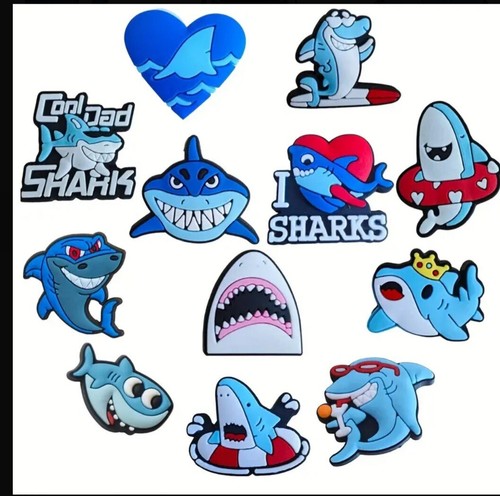 Shark shoe charms - charms, for
