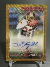 2024 Topps Chrome DEANGELO HALL COLOR MATCH GOLD WAVE AUTOGRAPH /50 - REDSKINS