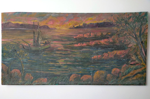 Tableau huile sur - tableau, panneau