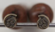 Paire de Fers à Dorer Fleuron