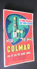 CATALOGUE OFFICIEL 17e FOIRE REGIONALE des VINS D'ALSACE COLMAR 1964