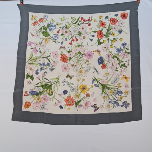Gucci multicolor silk scarf - gucci,