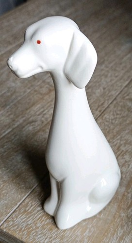 Chien céramique blanc - chien,