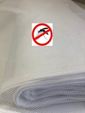 Au 5 metres Tissu toile tulle MOUSTIQUAIRE BLANC rideaux fenêtres lit porte 