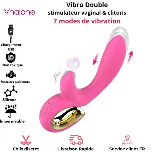 Vibromasseur double