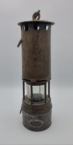 Lampe mineur ancienne - mineur, verre