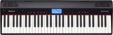 Roland GO:PIANO GO-61P 61-Key Portable Digital Piano, Bluetooth, Black, Compact