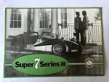 Caterham Super Seven 7 Series 1970s Brochure 1977 Price List