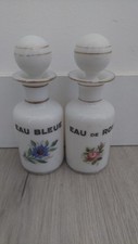 PAIR OF OPALINE PERFUME