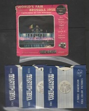 VIEW MASTER  Bruxelles 1958 Pavillons des nations - 3 disques 1986 A B C