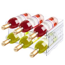Range-Bouteilles, 2 Range Bouteille pour Vin, Porte-Bouteilles Empilable Port...