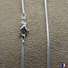 Chaîne Maille Serpent 1.2 mm Argent 925 Certifié | Collier Unisexe 45 50 60 cm |