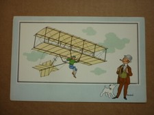  HERGE / TINTIN /  CHROMOS / L AVIATION /   SERIE  1 . NUMEROS  9 