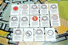 JEU DE SOCIÉTÉ VINTAGE ESCAPE FROM COLDITZ CARTES DE SÉCURITÉ DE RECHANGE CARTES DE RECHANGE