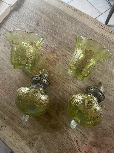 Paire toupie lampe à - de,