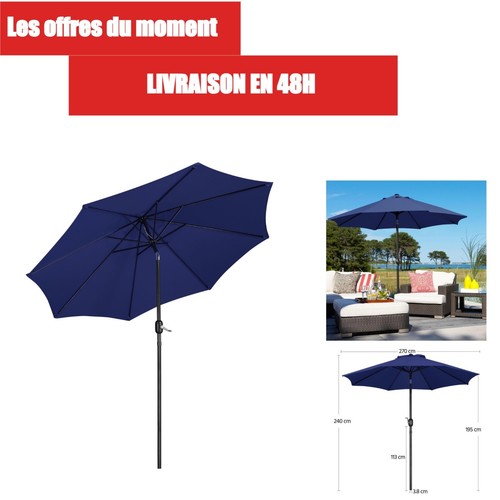 Yaheetech parasol inclinable - yaheetech,