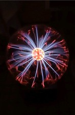 VTG 1987 EYE of the STORM PLASMA Lightning Globe LAMP Rabbit E6000 Touch + Audio