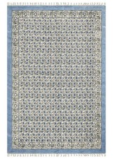 Coton Main Bloc Imprimé Bleu