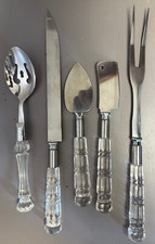 MasterChef Serving Utensils Set of 5 Stainless Steel with Acrylic Handles