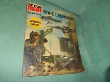 action man vintage rare ancienne panoplie neuve sur carte 70's ROPE LAUNCHER