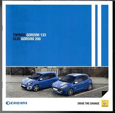 Renault Twingo 133 & Clio 200 RenaultSport Gordini 2010 UK Market Brochure