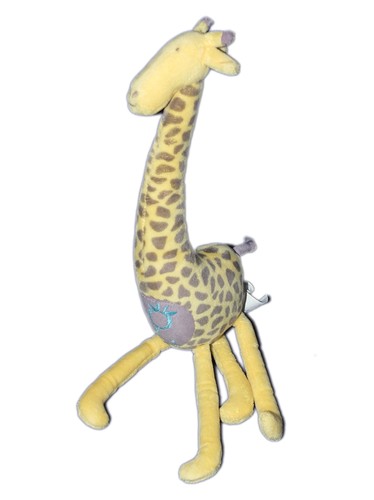 Doudou peluche girafe jaune - doudou,