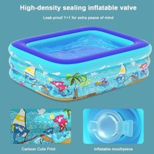 Piscine Gonflable Bébé Enfant Été Intérieur Extérieur Pliable Jouet Eau Jardin