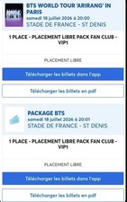 Place BTS Paris VIP