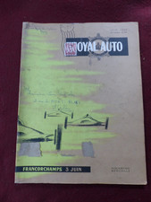 Revue Auto - Royal Auto  / belgique  - juin  1956