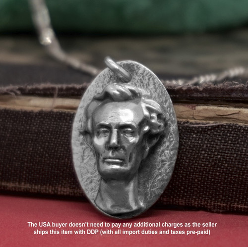 Pendentif portrait argent - portrait,