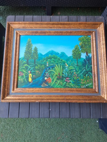 Tableau tropical luxuriante
